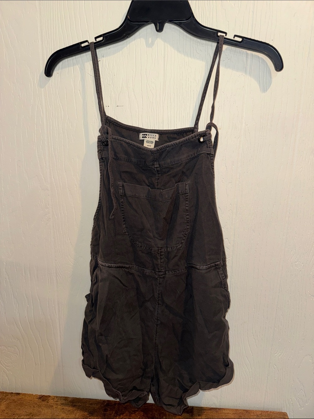 Billabong Dark Gray Women's Shorts Romper